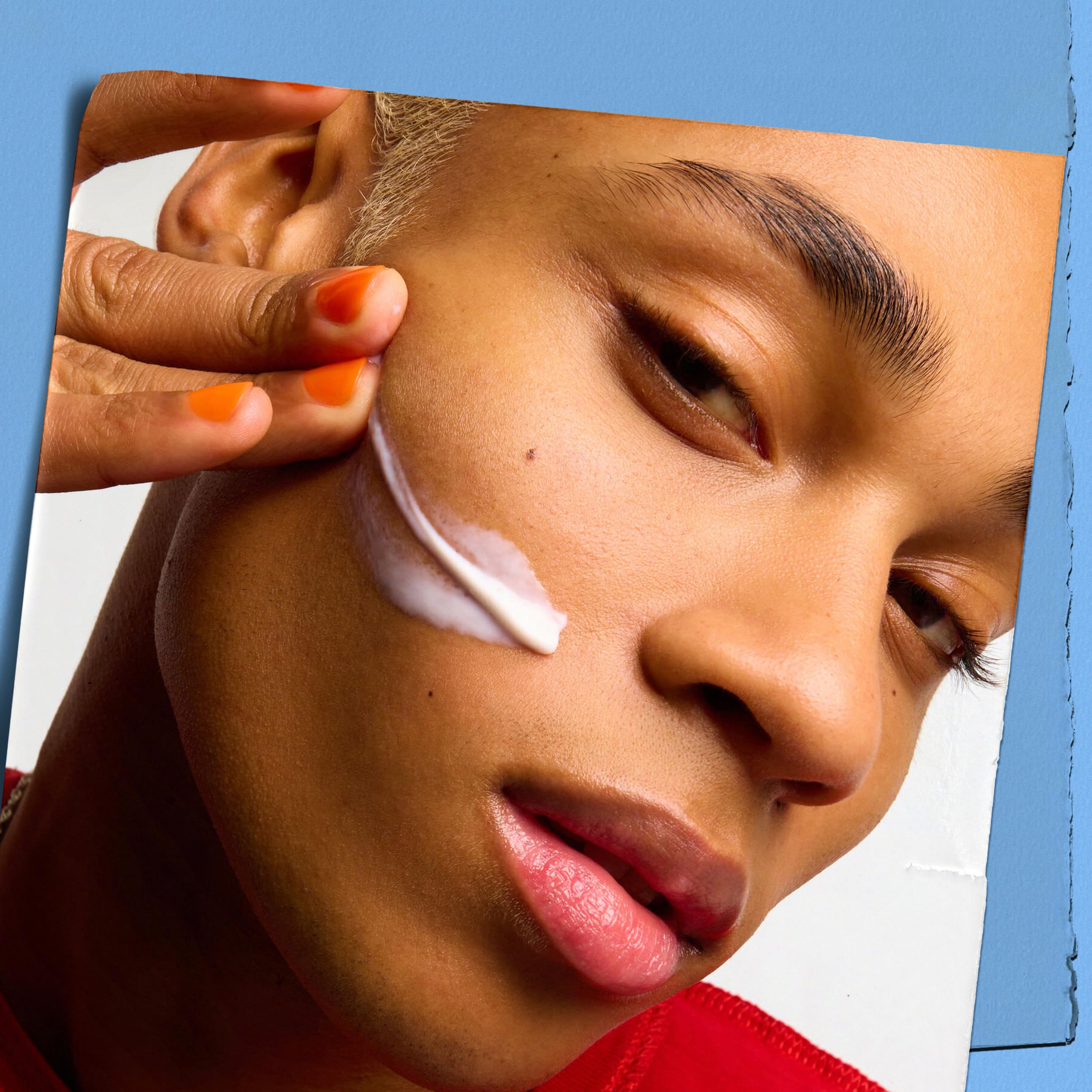 Kiehl's label close-up highlighting key ingredients and clear benefits