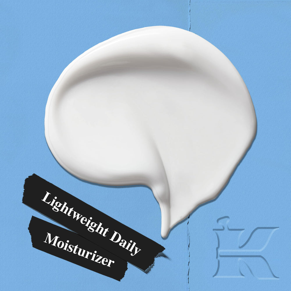 Kiehl's open jar creamy texture illustrating lightweight absorbent hydration