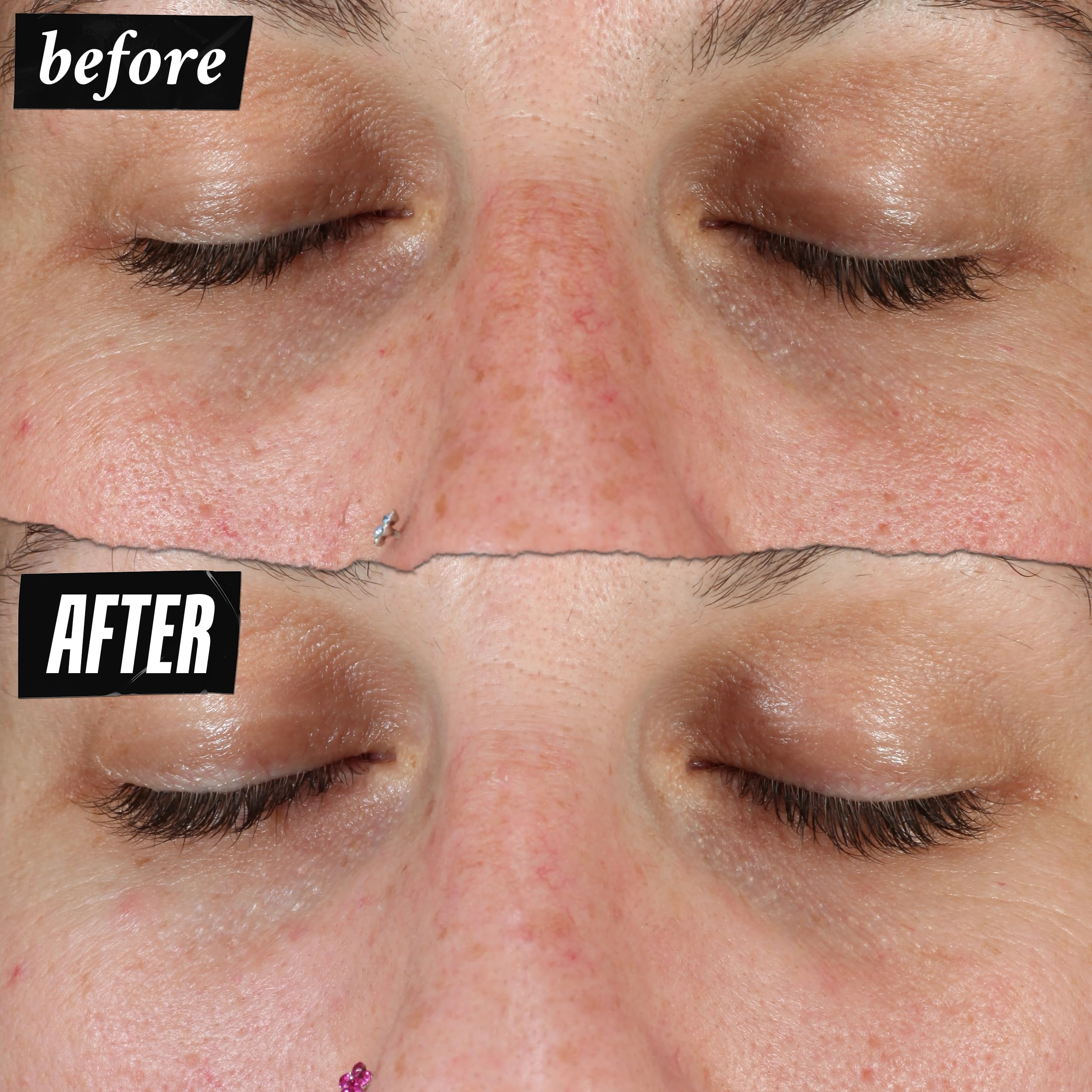Kiehl's serum applied to skin close-up demonstrating smooth finish