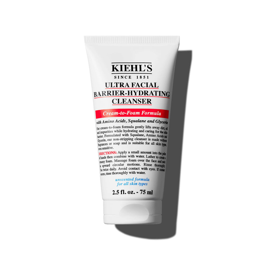 Kiehl's front packaging showing compact travel tube and hydration benefit