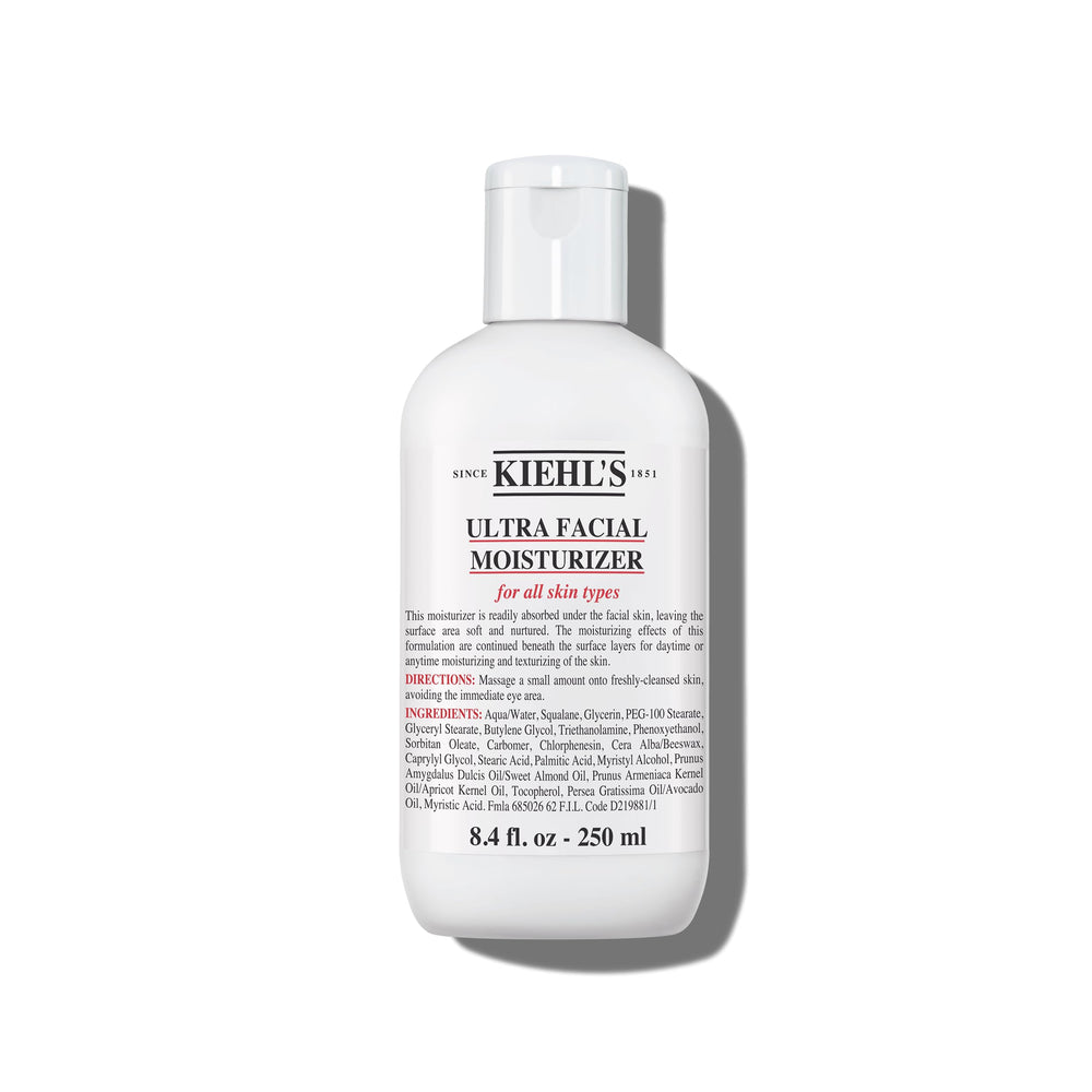 Kiehl's front jar view showing product packaging and daily hydration benefit