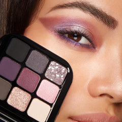 Kiko Milano palette used on eyes creating a mauve smoky look for versatile wear