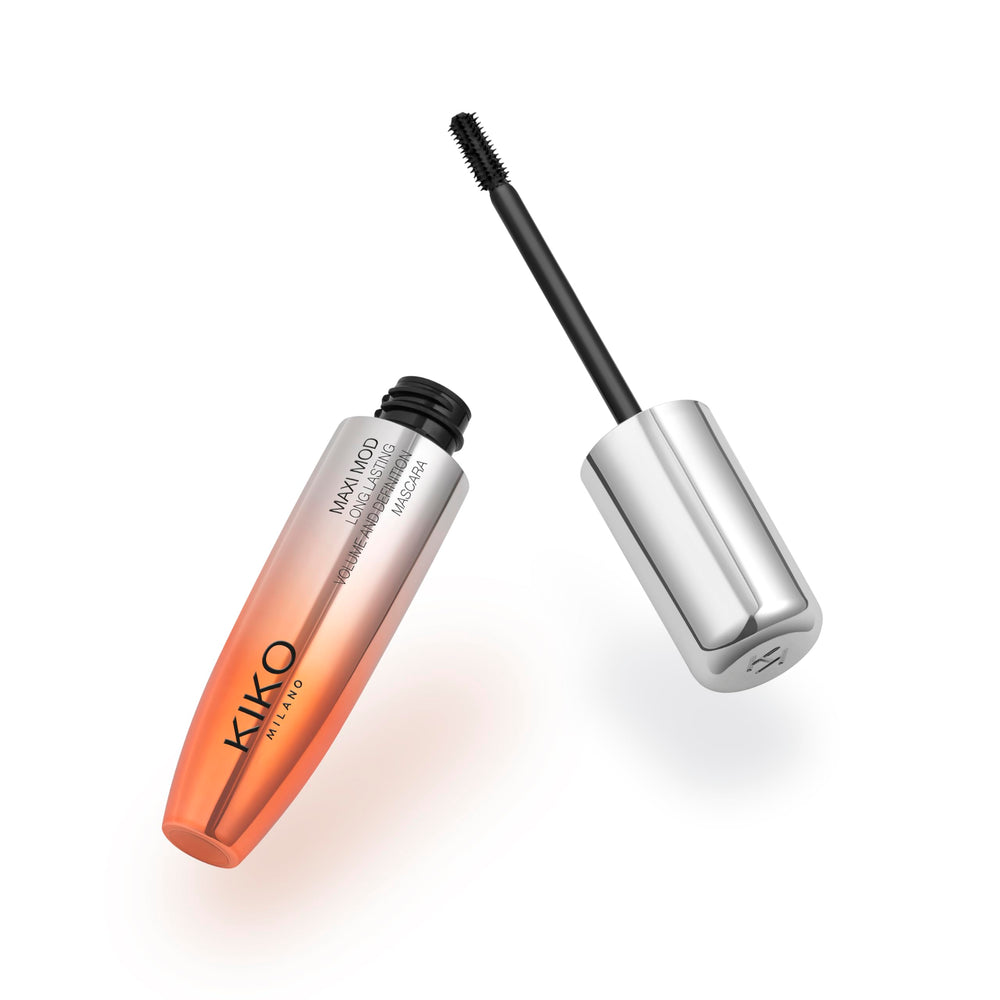 KIKO Milano mascara texture swatch showing creamy formula and intense black pigment