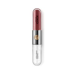 Kiko Milano texture shot of base colour and gloss swatches, shows radiant finish and comfort