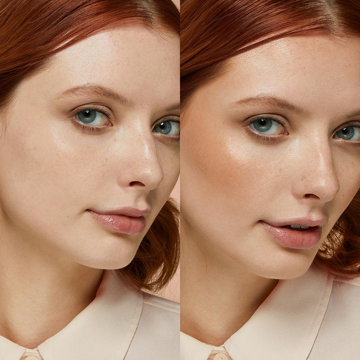 KIKO Milano bronzer on brush being applied to cheek for natural sun-kissed warmth