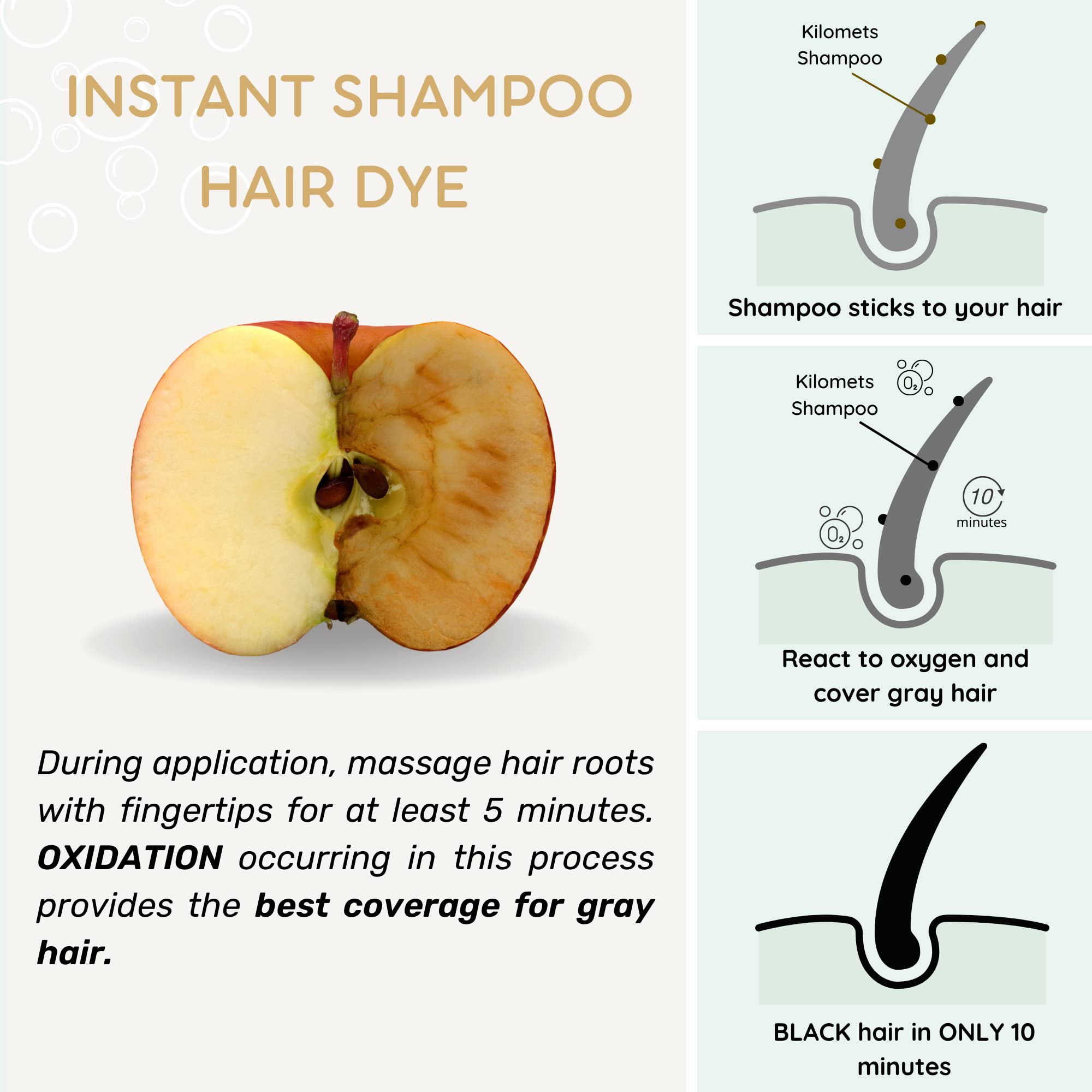 Kilomets shampoo texture close-up highlighting creamy formula and conditioning benefit