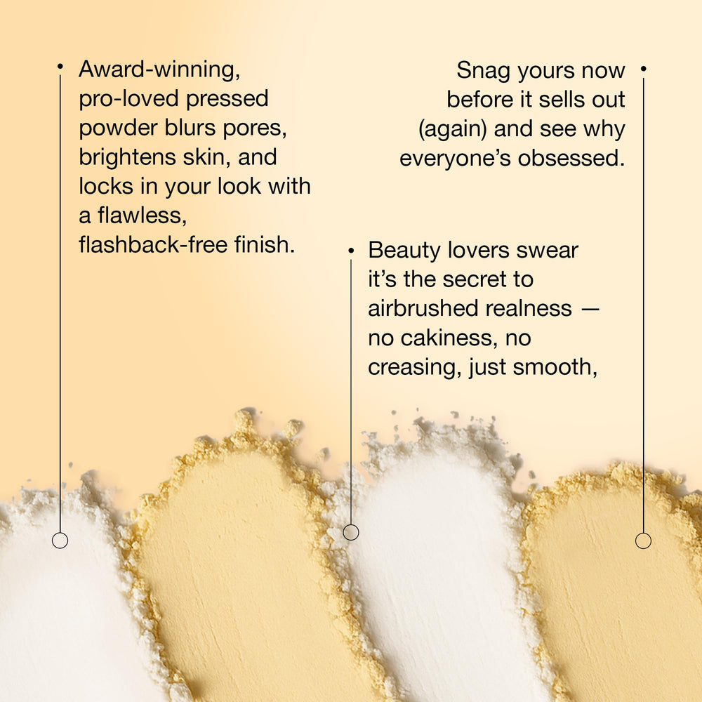 KimChiChic powder applied with brush under eye for long-lasting set benefit