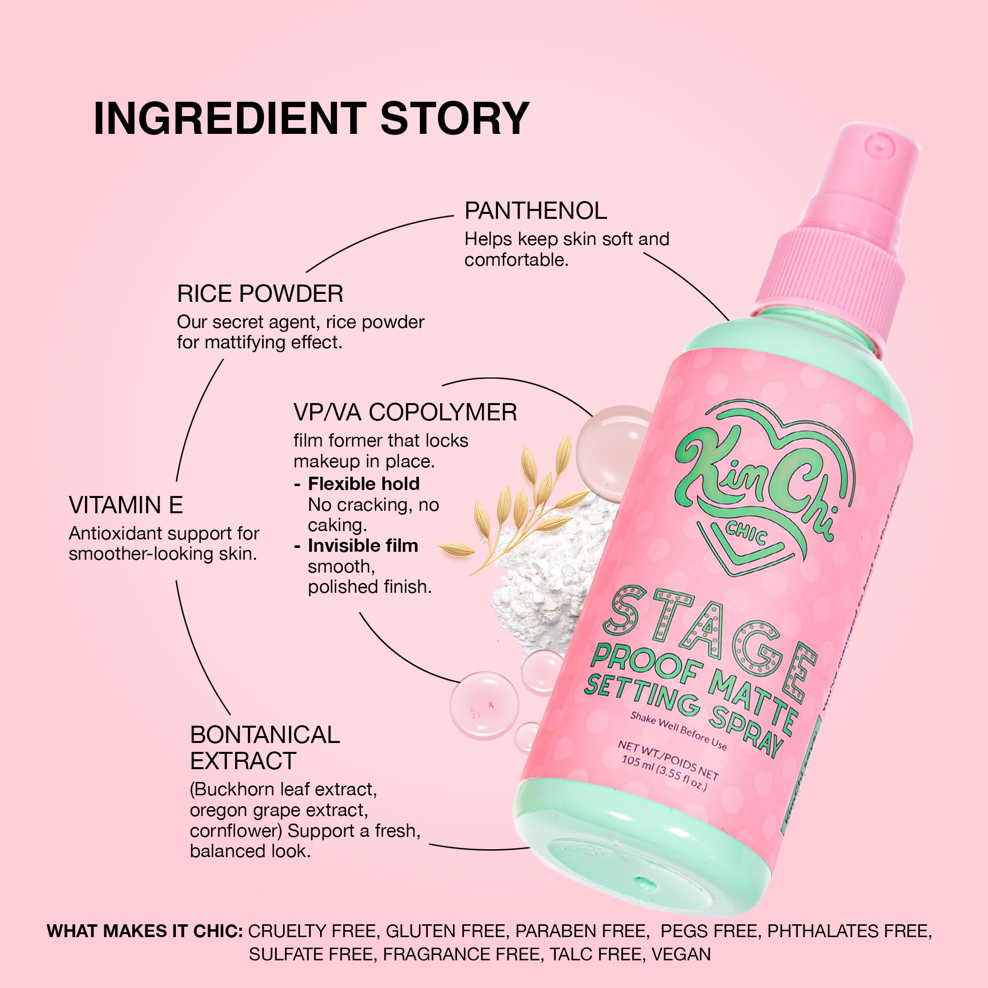 KimChiChic product label highlighting vegan and cruelty-free claims