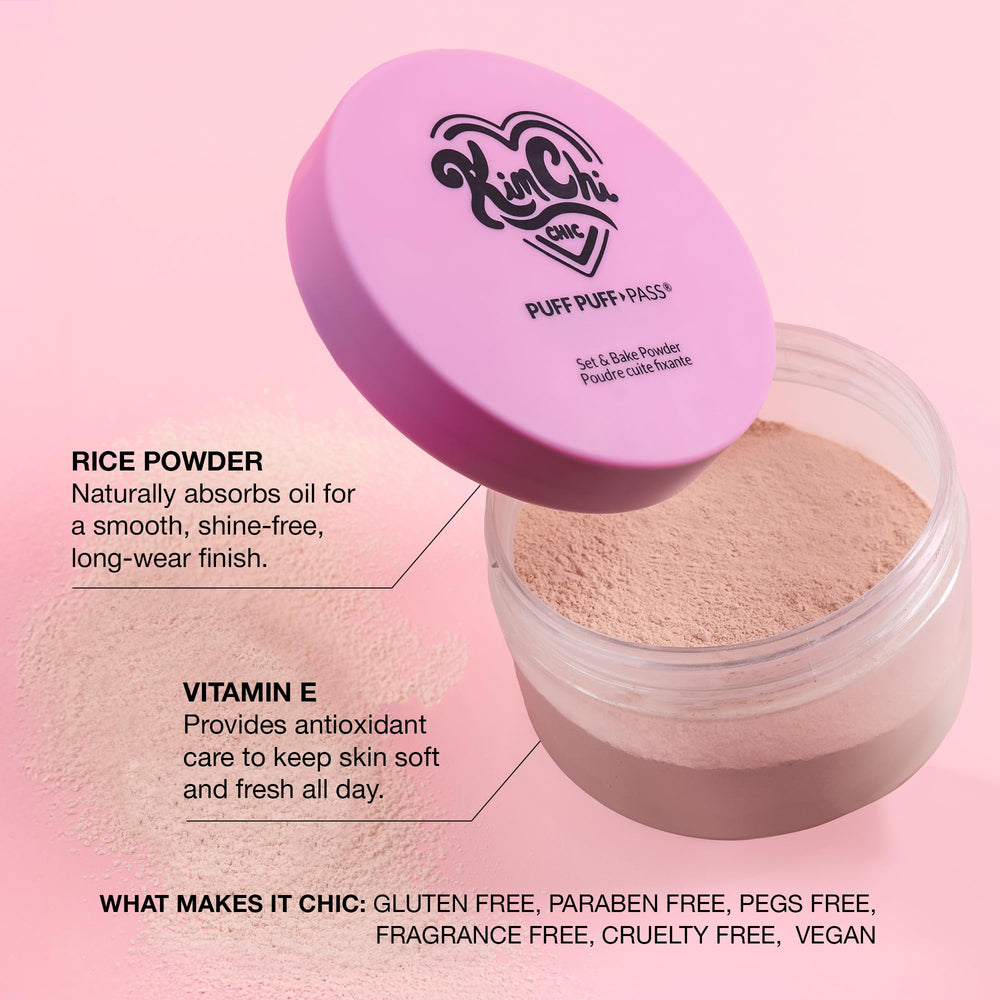 KimChiChic powder swirled on spoon demonstrating lightweight, blendable formula