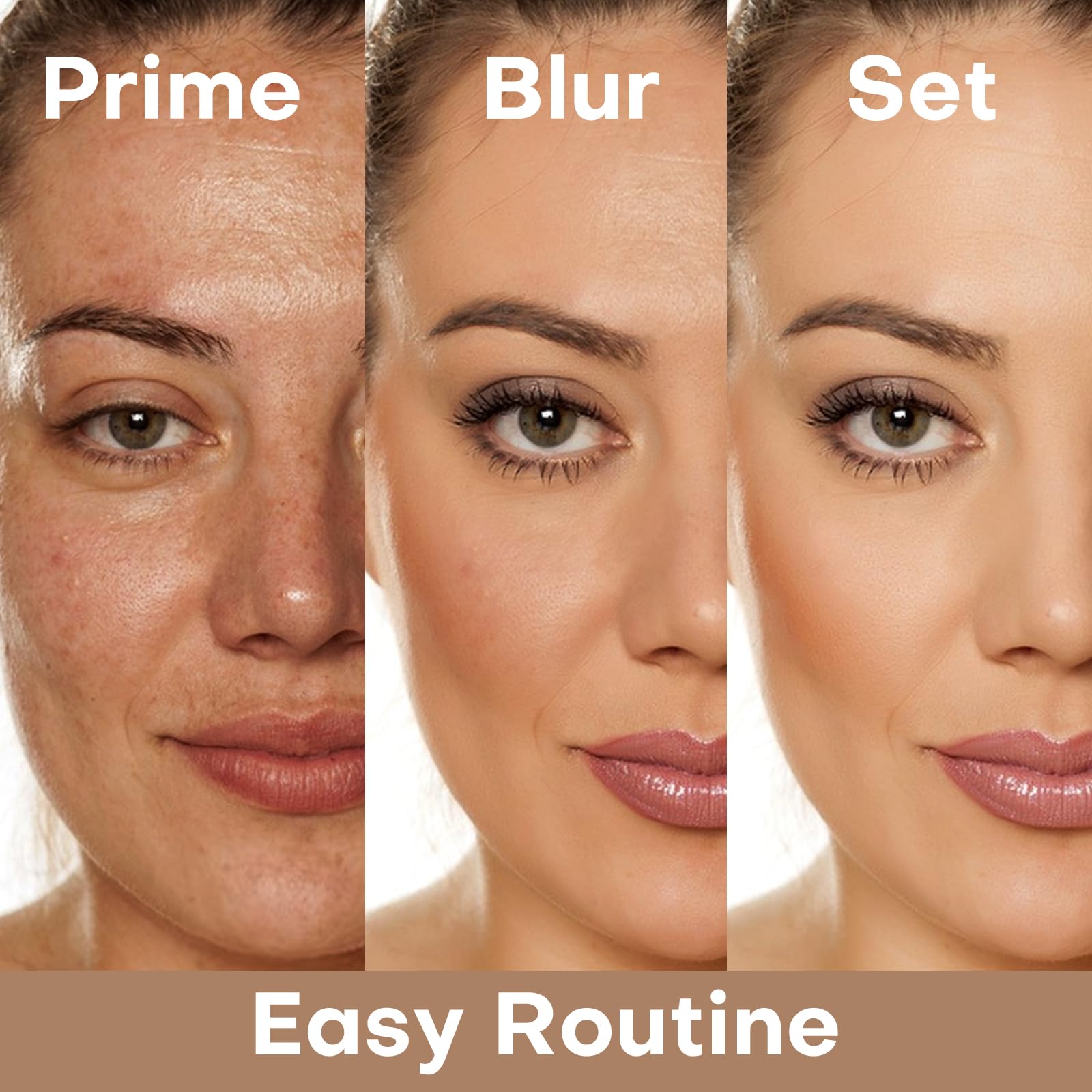 KIMUSE open compact with brush and baked foundation for convenient application benefit