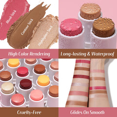 KIMUSE highlighter detail on skin to create subtle radiance
