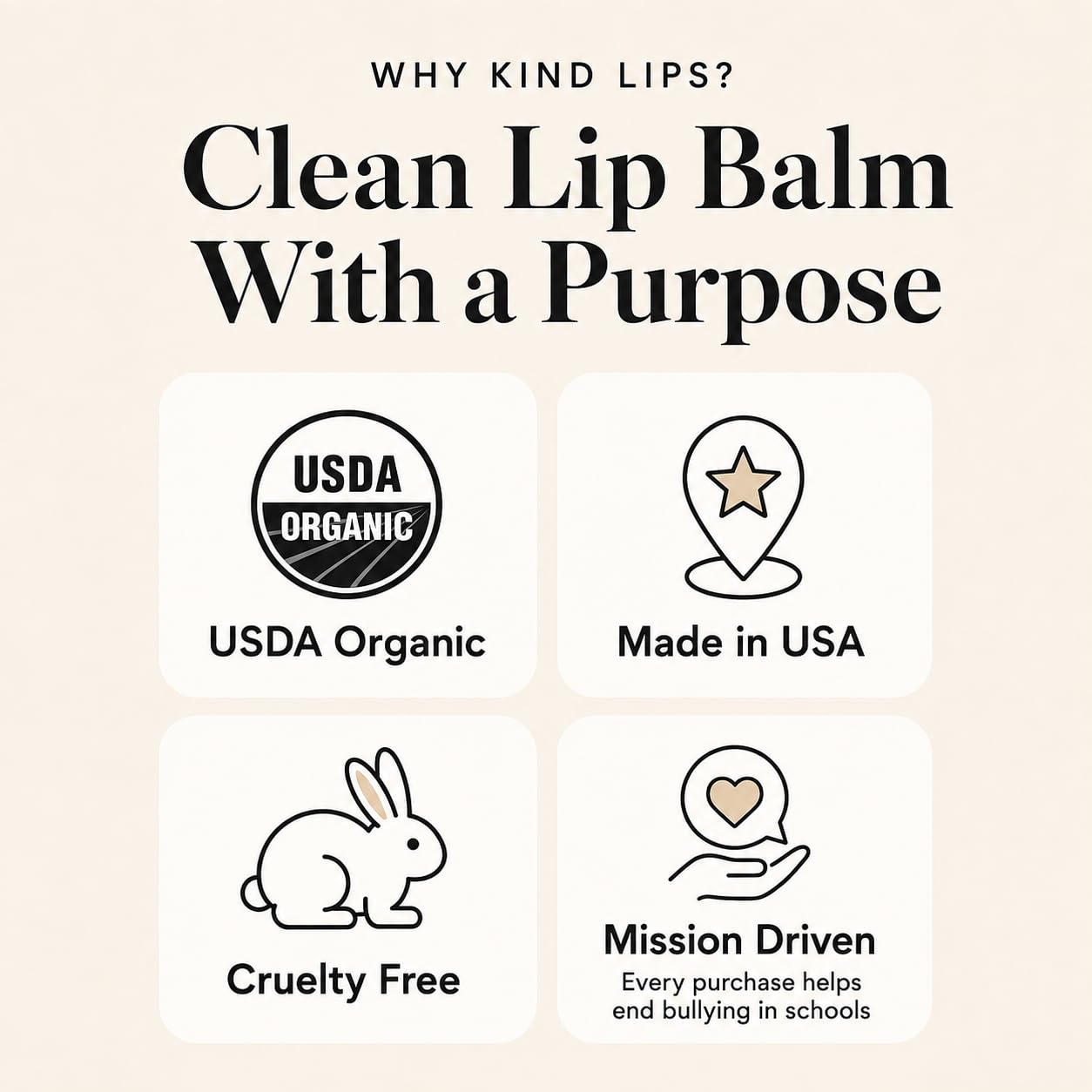 Kind Lips balms arranged on a desk with travel items, perfect for on-the-go hydration