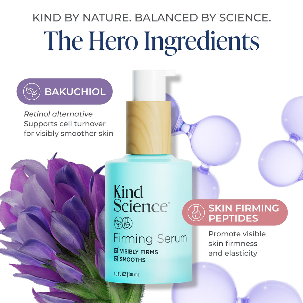 Kind Science serum texture on hand showing lightweight absorbency and hydration