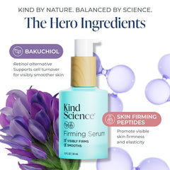 Kind Science serum texture on hand showing lightweight absorbency and hydration