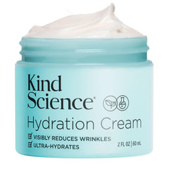 Kind Science front jar showing clean packaging and moisturizer benefits