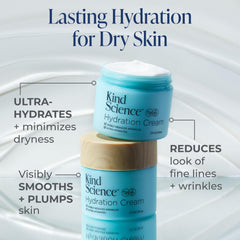Kind Science open jar close-up texture illustrating smooth hydration