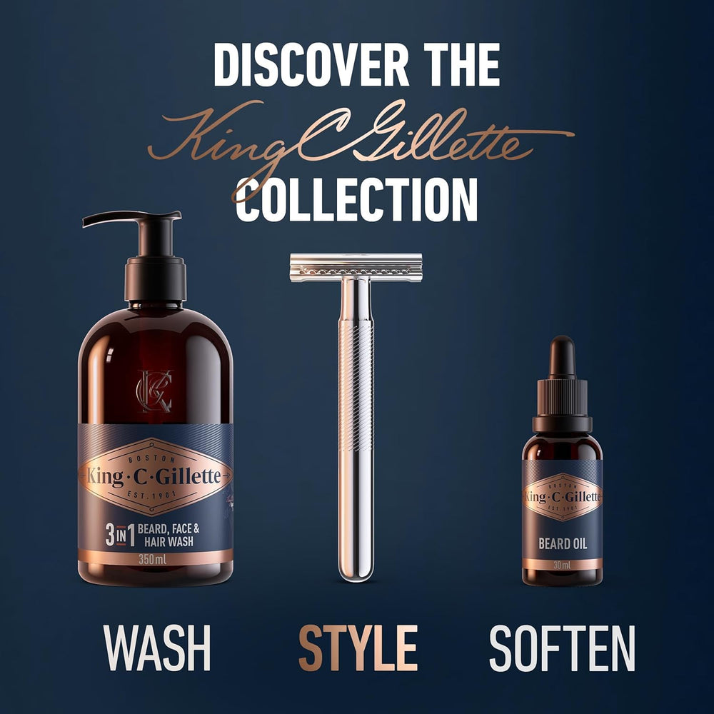 King C. Gillette shaving edge used to shape sideburns for clean lines