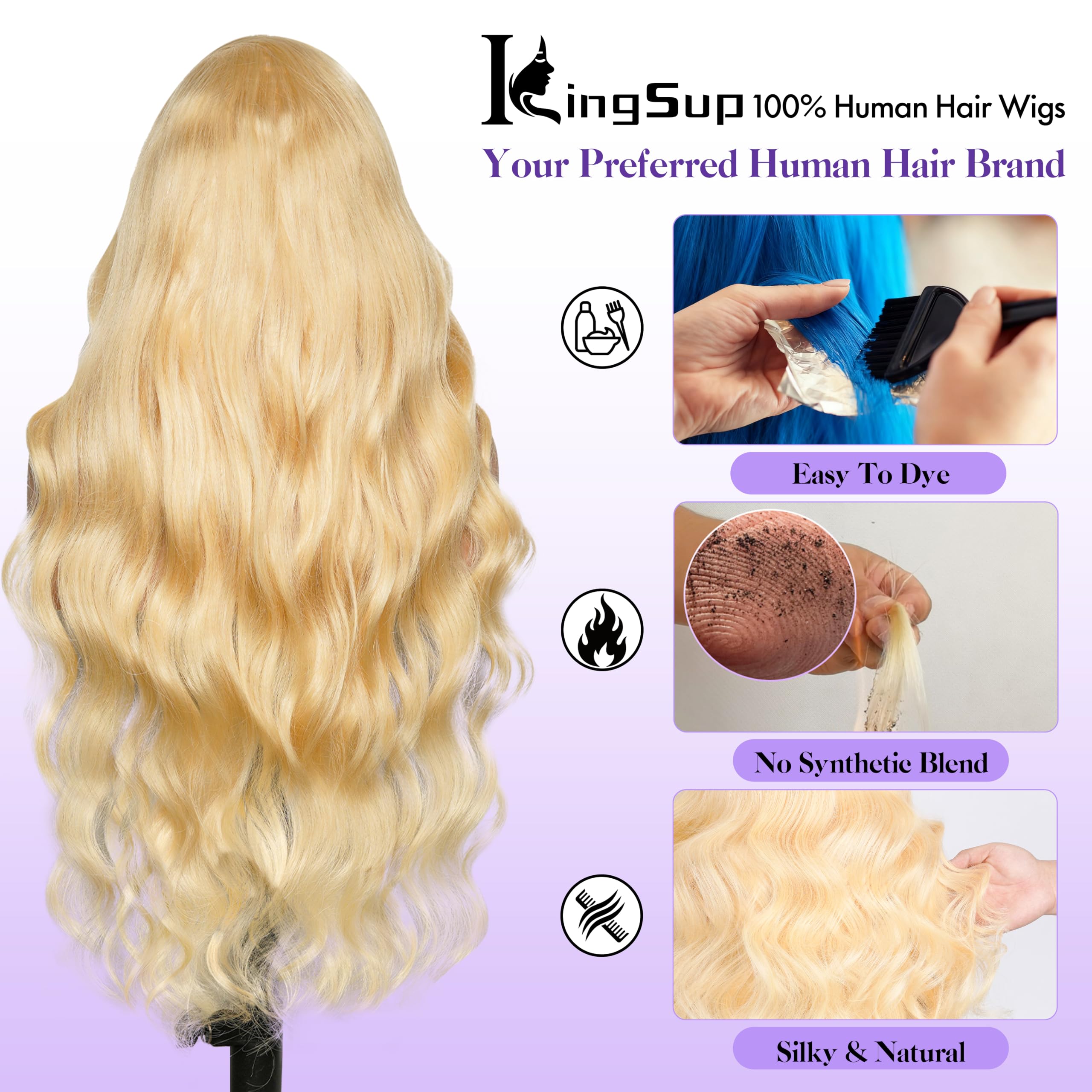 KingSup detailed shot of body wave texture showing shine and bounce