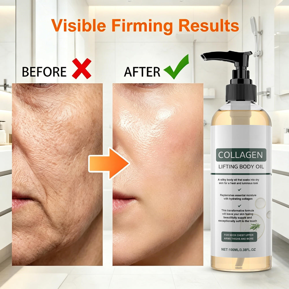 KINOWJI neck and decolletage application showing firmer appearance