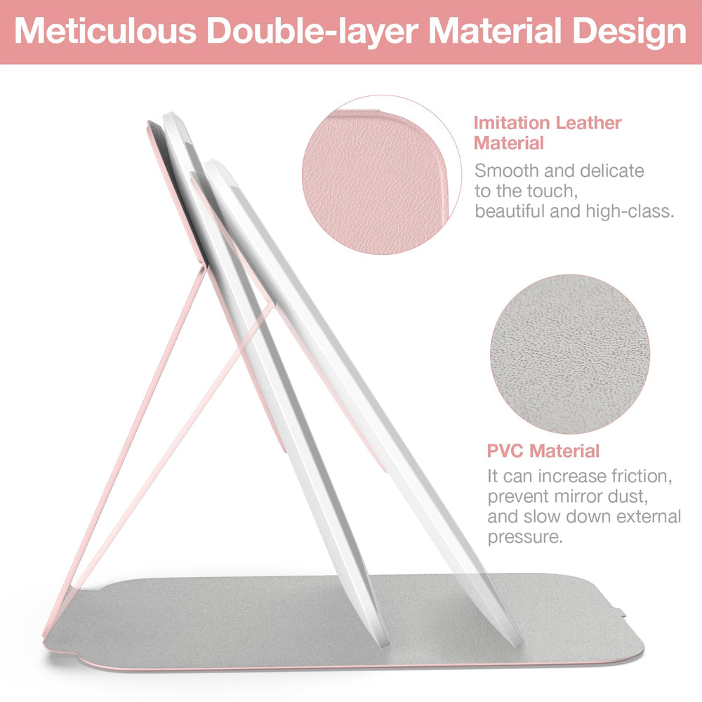 Kintion mirror angled to demonstrate 360° rotation and flexible positioning benefit