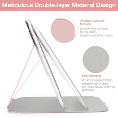 Kintion mirror angled to demonstrate 360° rotation and flexible positioning benefit