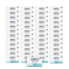 Kirk's front packaging showing fragrance free bars and benefits