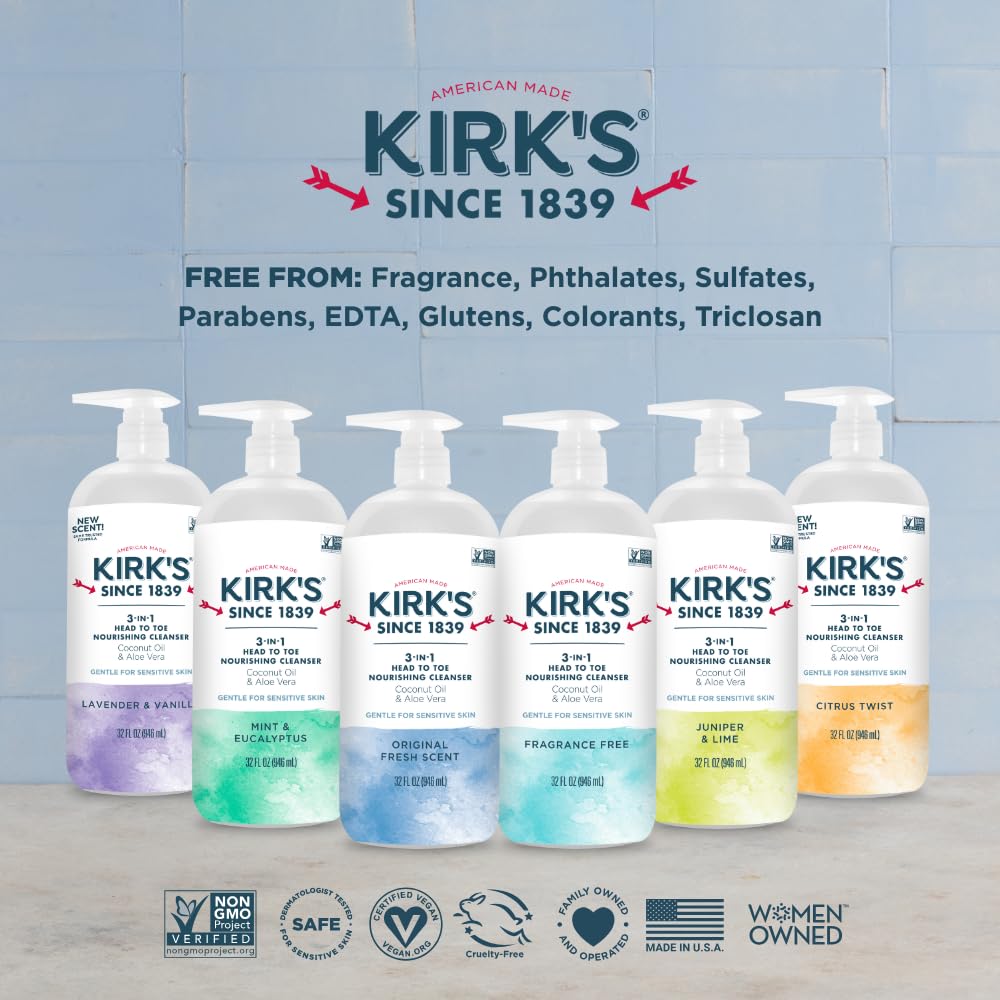 Kirk's used as bubble bath in tub showing relaxing bath benefit