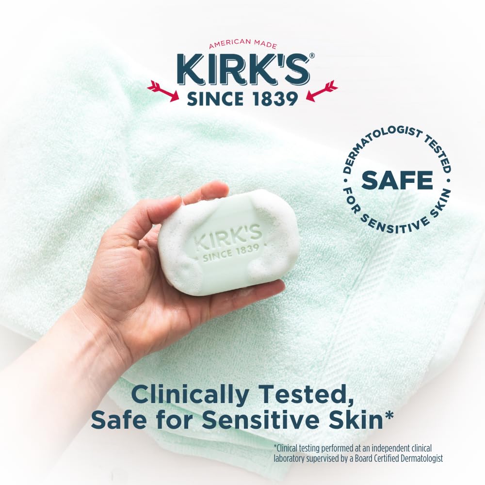 Kirk's bar in hand showing size and easy everyday handling benefit