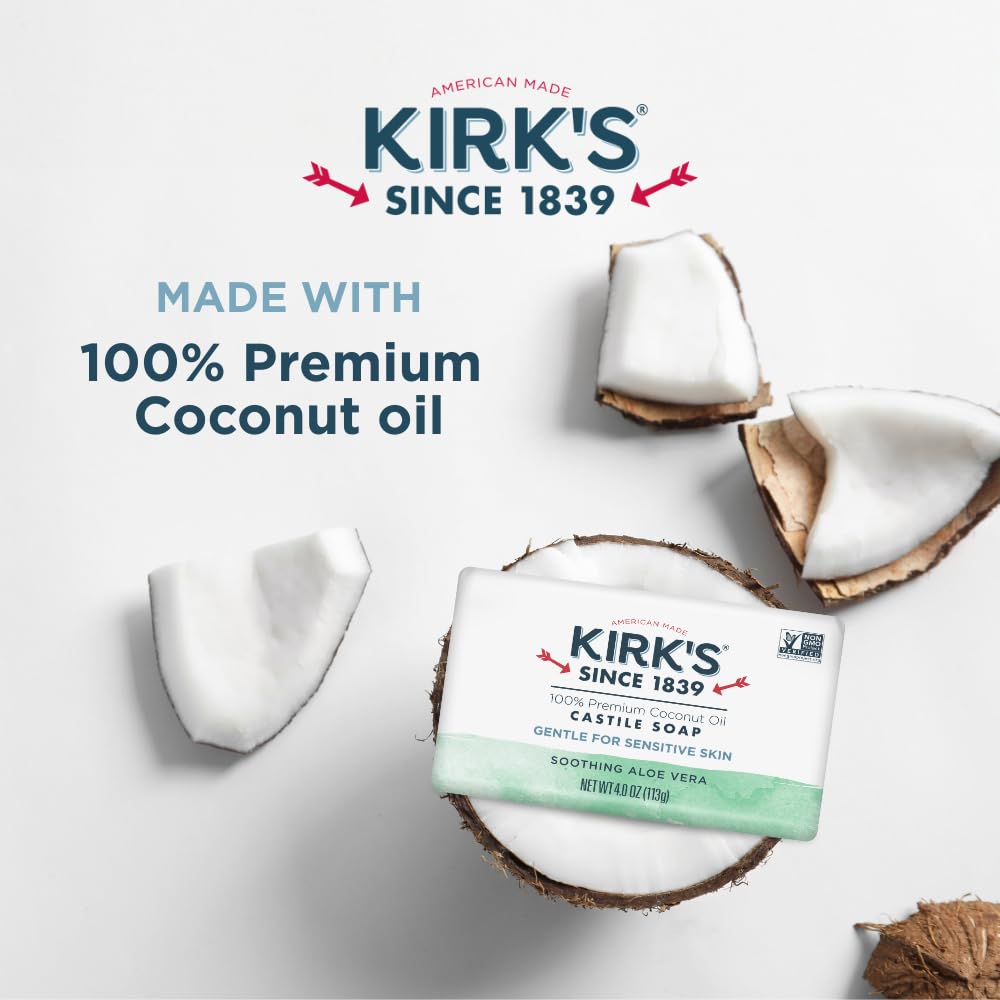 Kirk's foamy lather demonstrating effective gentle cleaning and rinseability