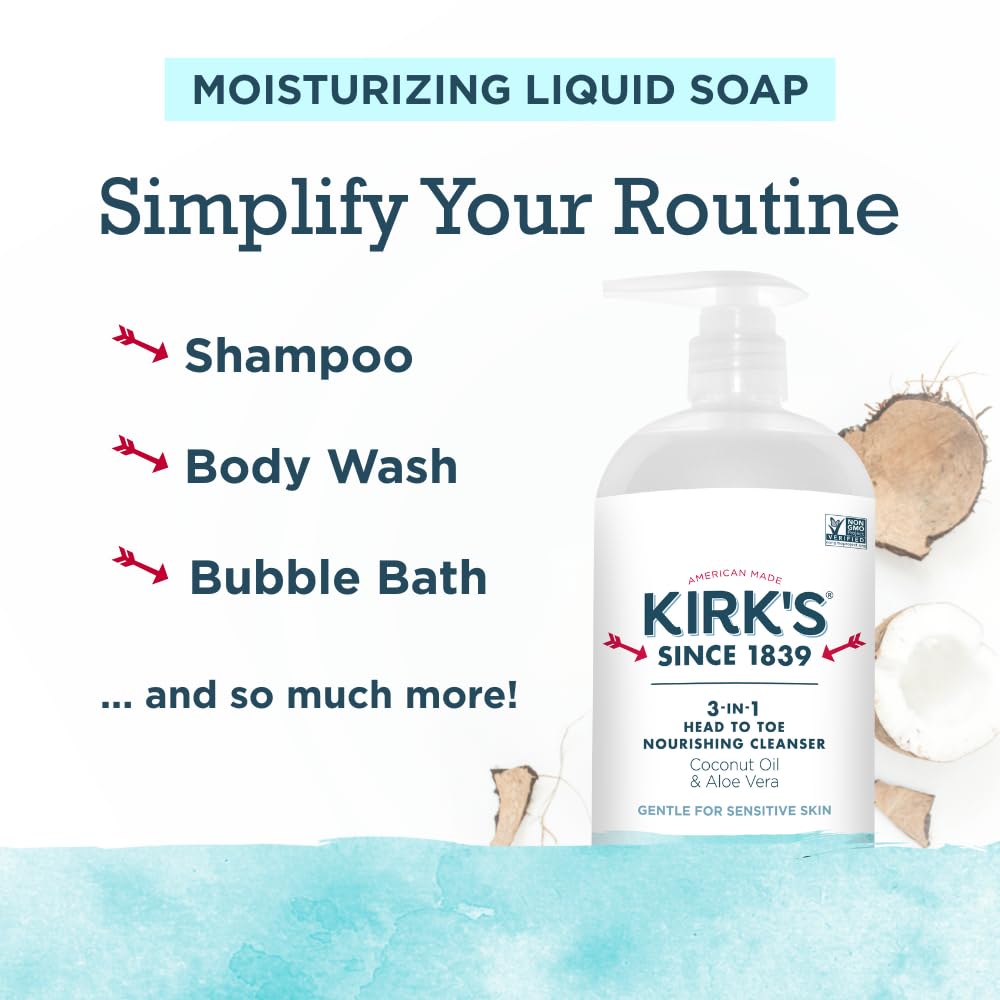 Kirk's aloe vera ingredient close-up highlighting soothing properties
