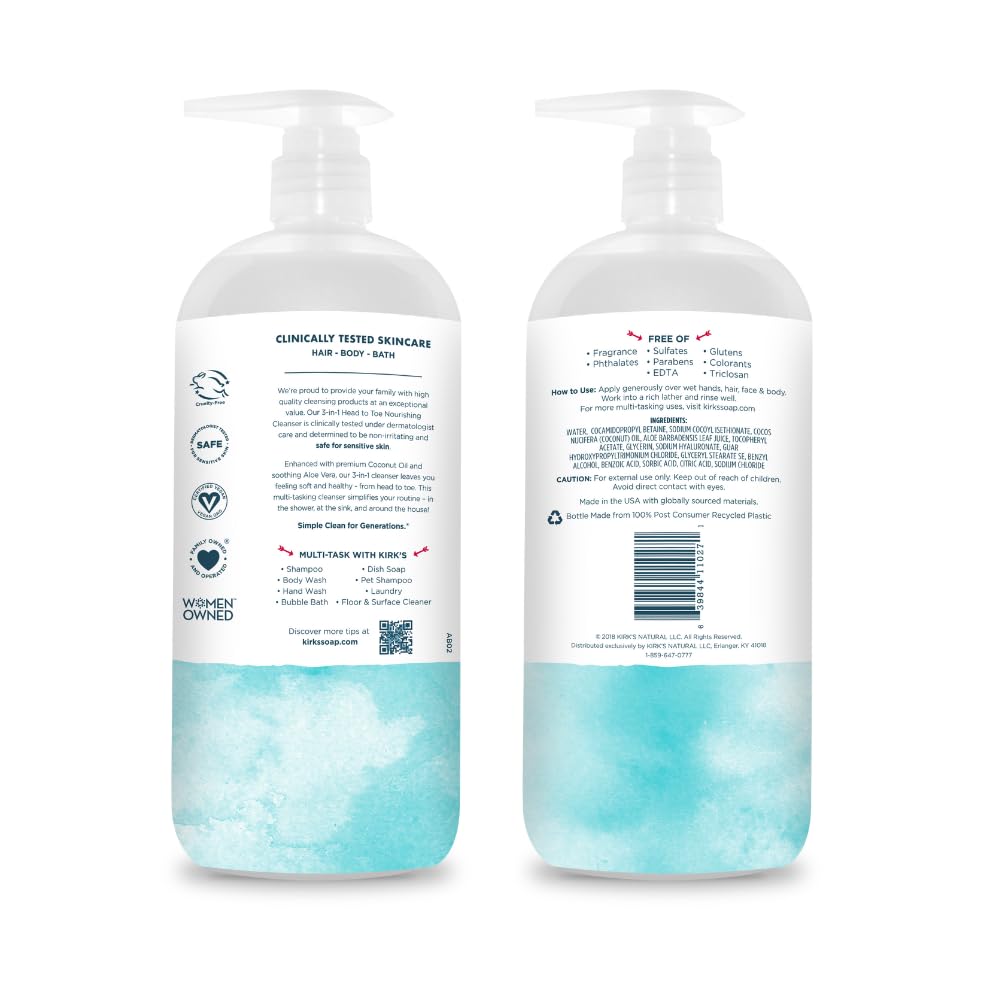 Kirk's creamy lather close-up demonstrating gentle moisturization