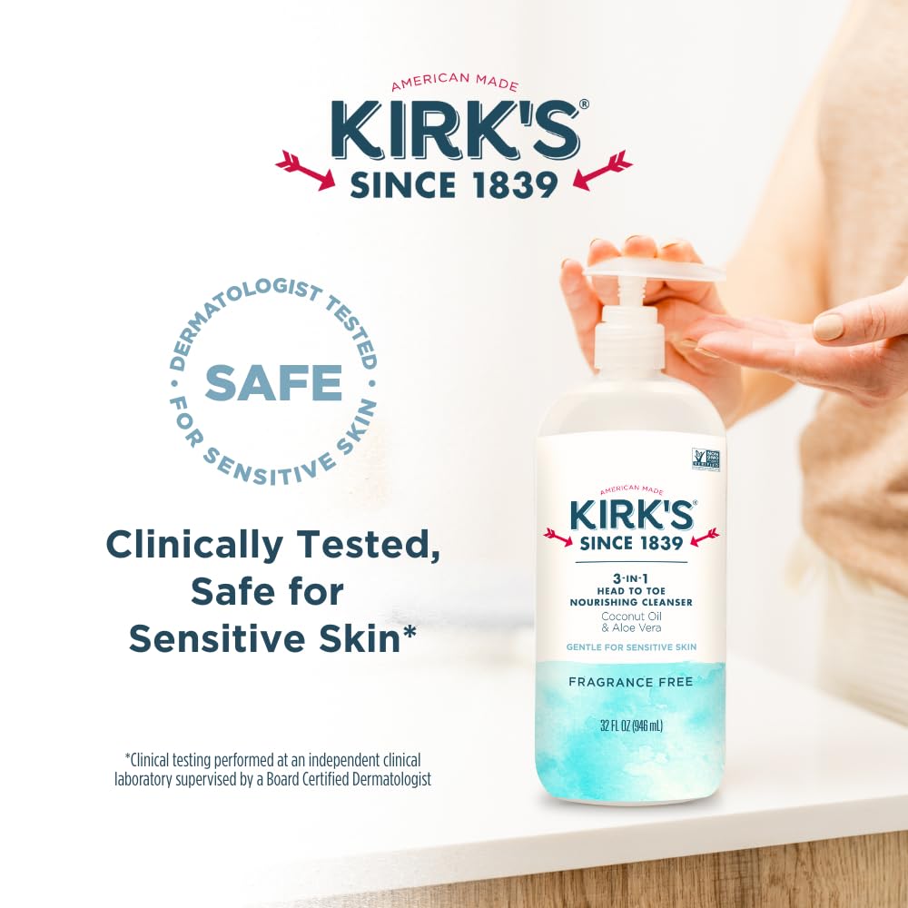 Kirk's family bath scene showing safe gentle wash for children