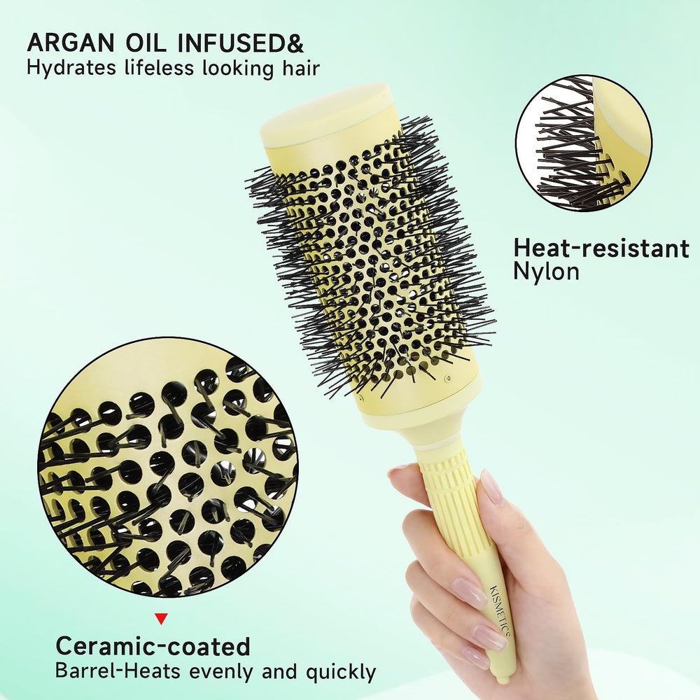 KISMETICS bristles with argan oil infusion offering smoother slip and reduced frizz