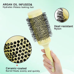 KISMETICS bristles with argan oil infusion offering smoother slip and reduced frizz