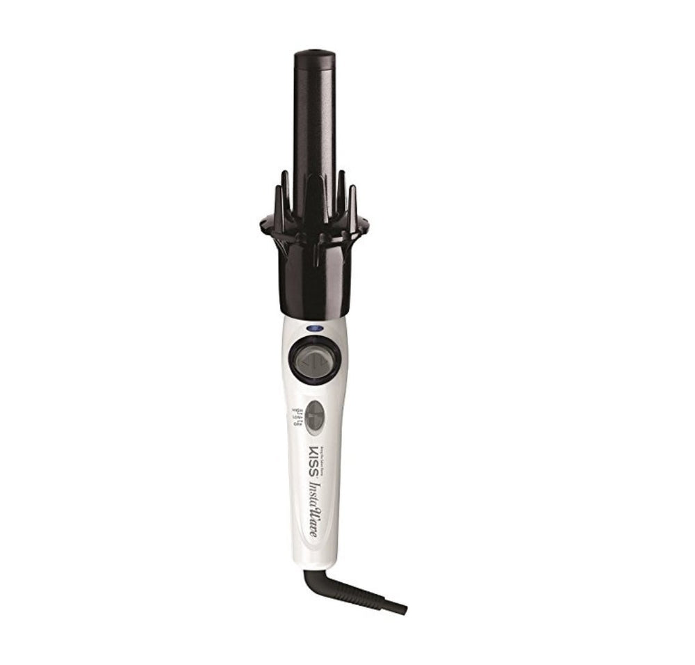 KISS Instawave Deluxe curl dial close-up highlighting comb prongs that prevent tangles