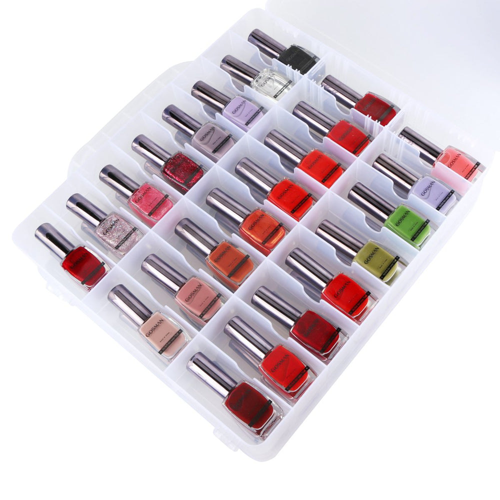 KISSBUTY closeup bottle rows for quick visual organization