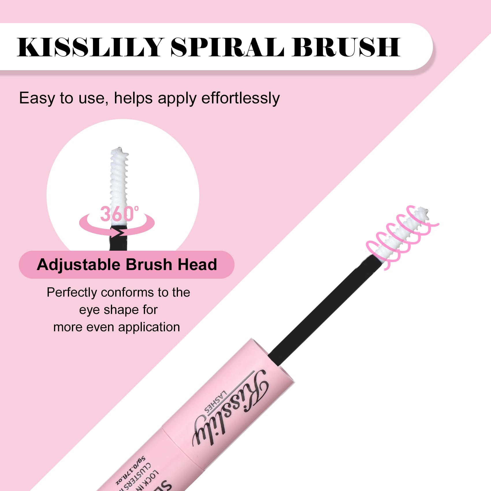 Kisslily adhesive dissolving with makeup remover to show gentle, safe removal