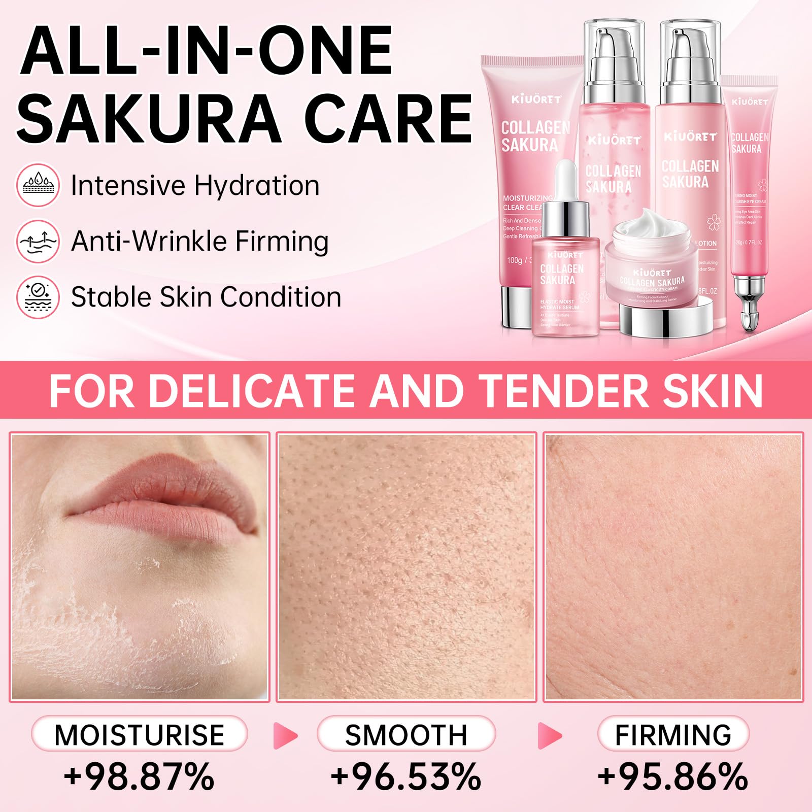 KIUORET face cream jar open to show creamy texture for deep moisturizing