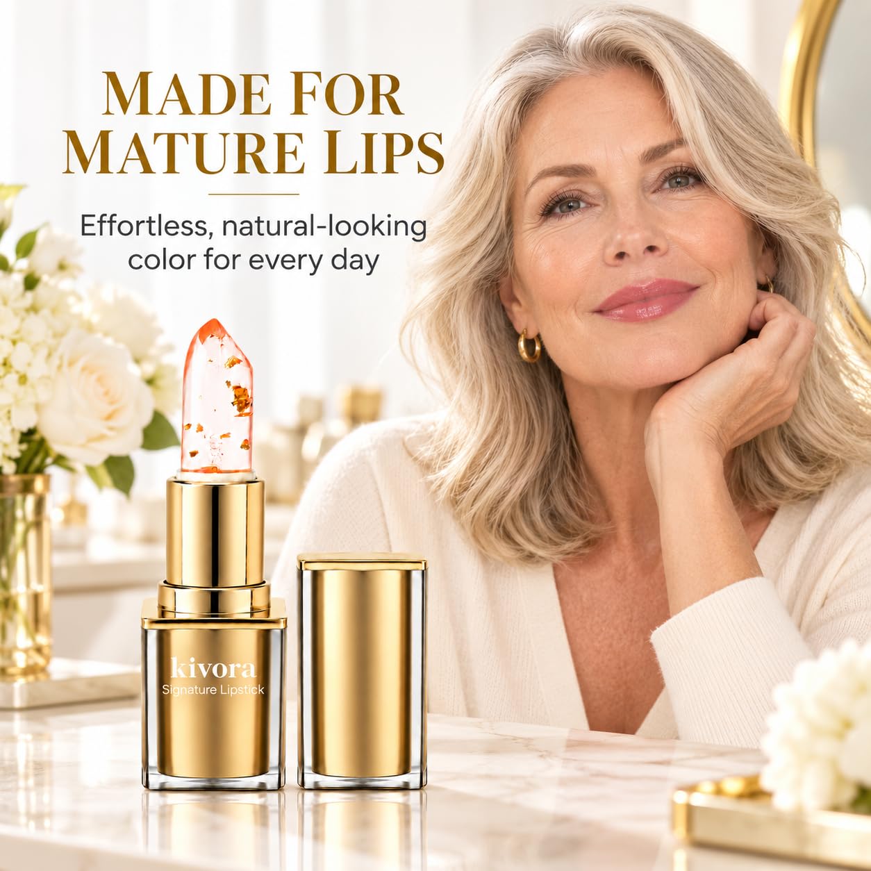 kivora lips before and after showing subtle personalized tint benefit