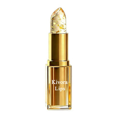 Kivora Lips gold case front showing elegant design and portability
