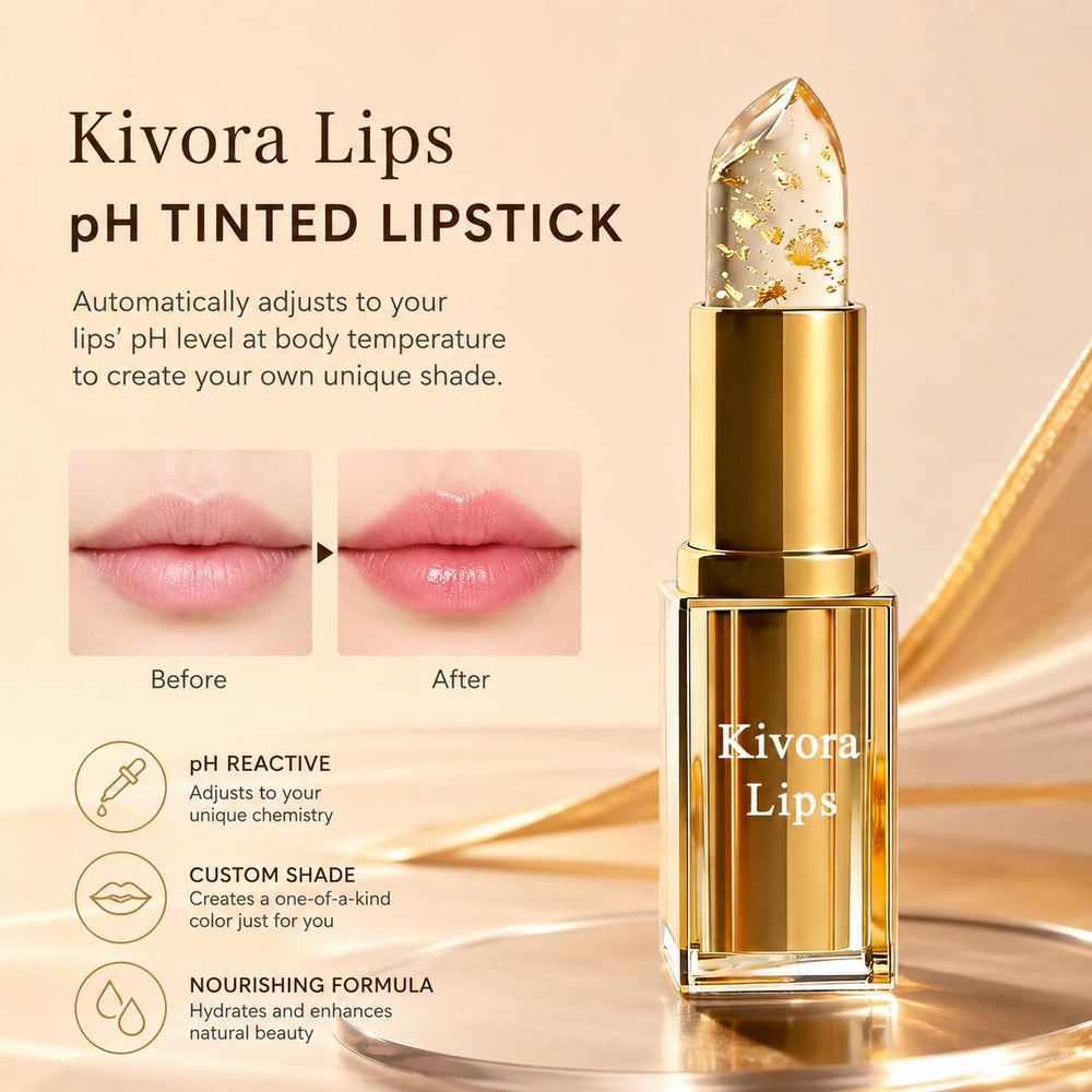 Kivora Lips creamy texture close-up highlighting smooth, glossy finish