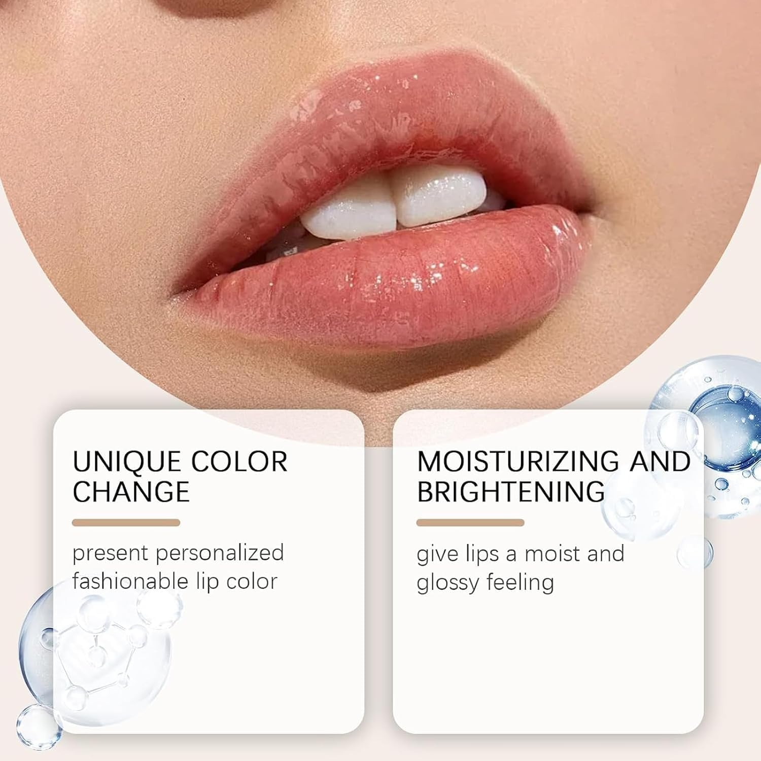 Kivora lipstick next to coin showing compact size for convenient carrying