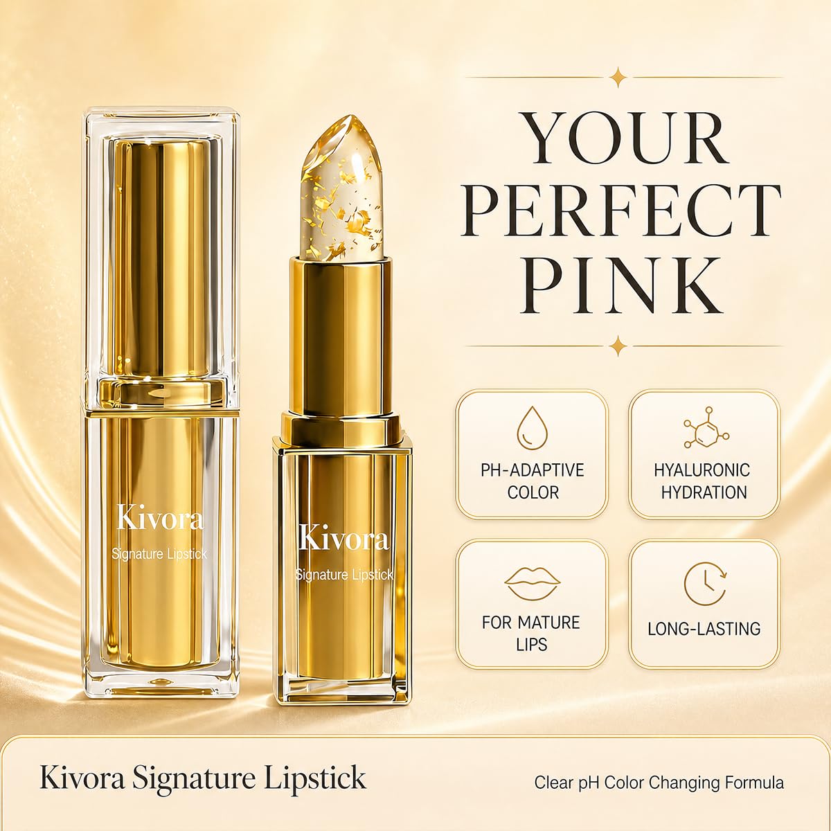 Kivora open twist tube close-up showing smooth balm and easy application