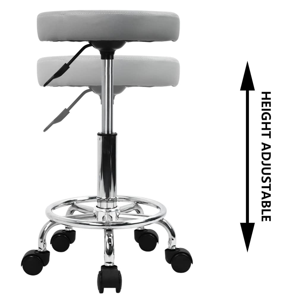 KKTONER stool in a salon setting demonstrating professional usability