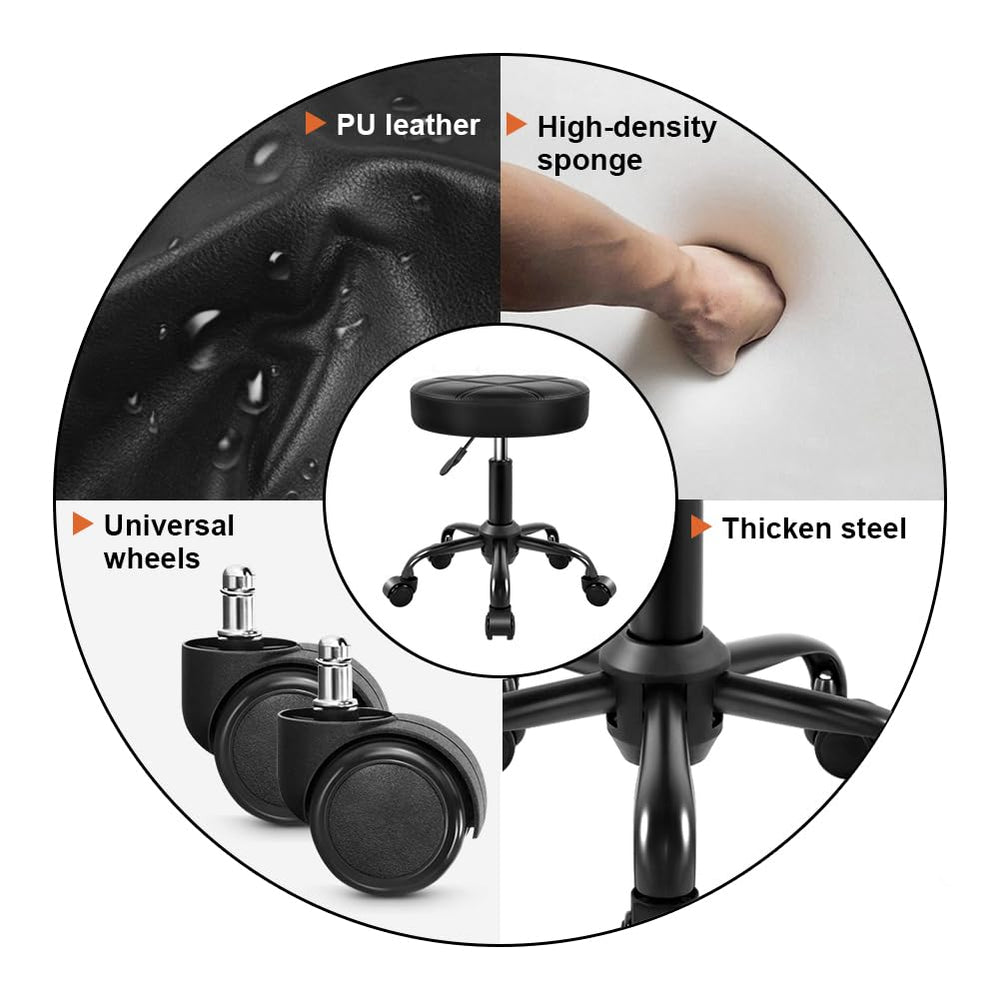 KKTONER stool in salon environment aiding professional access and mobility