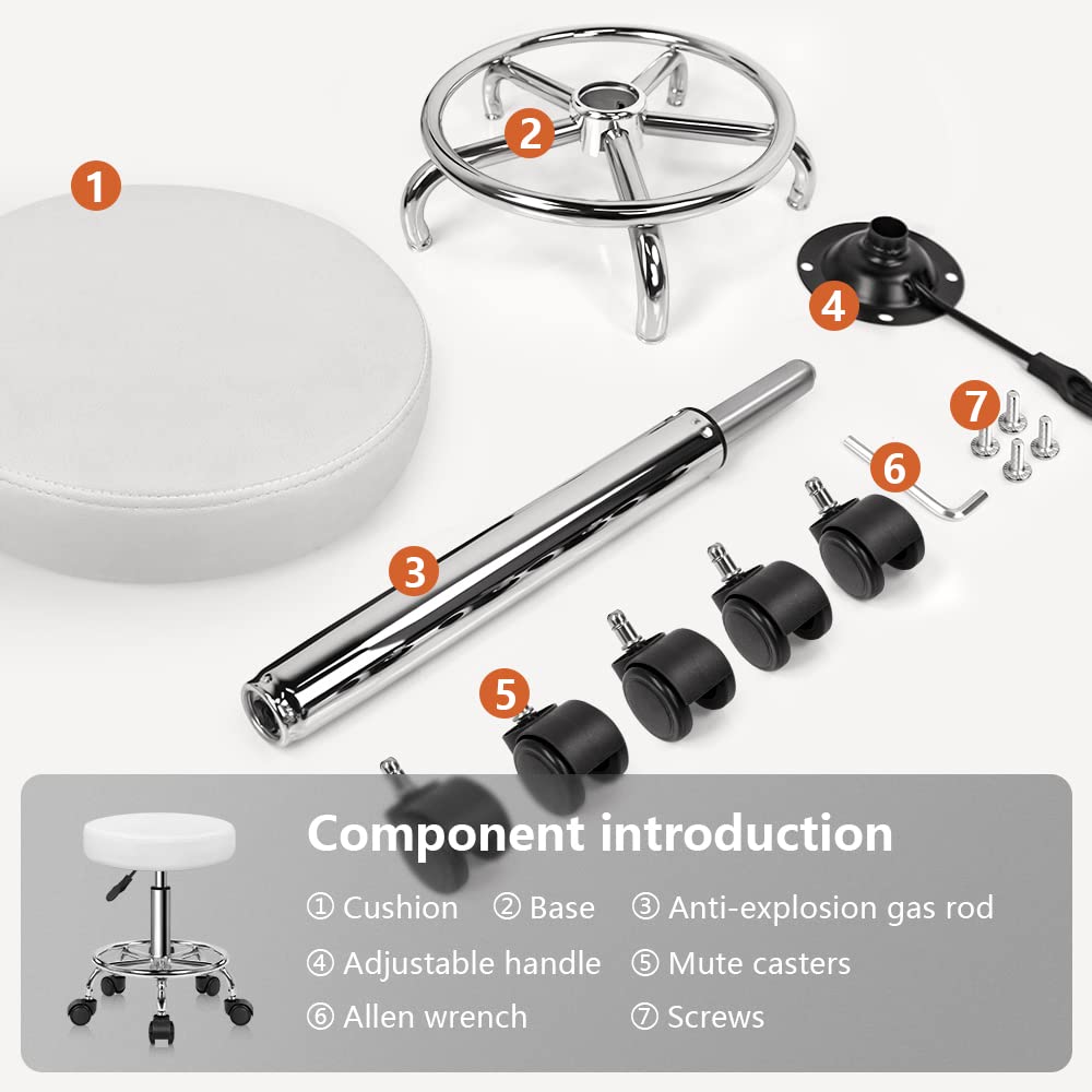 KKTONER stool in home office boosting mobility and space efficiency