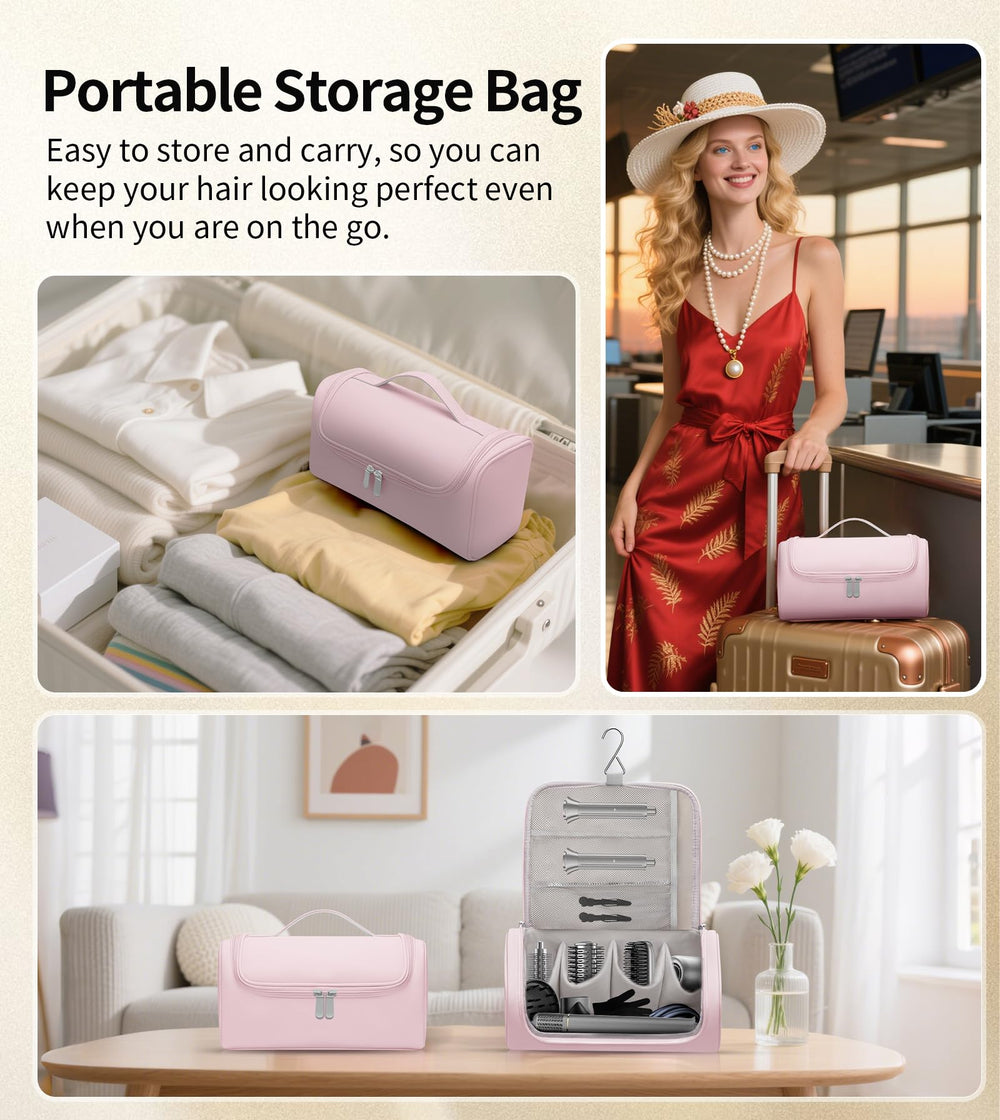 KKZN packed travel bag with attachments showing compact organized portability benefit