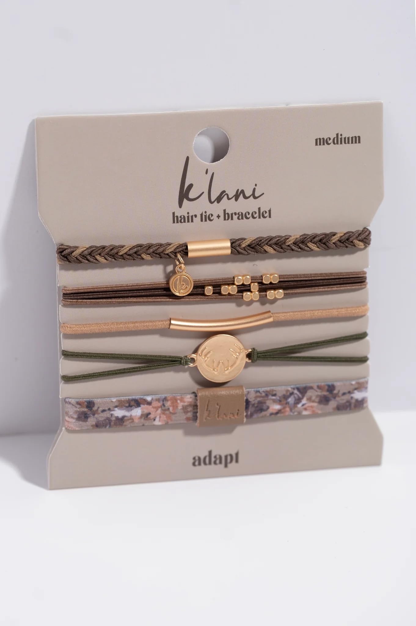 K'lani adapt wrist styled stack demonstrating wearable bracelet look and convenience