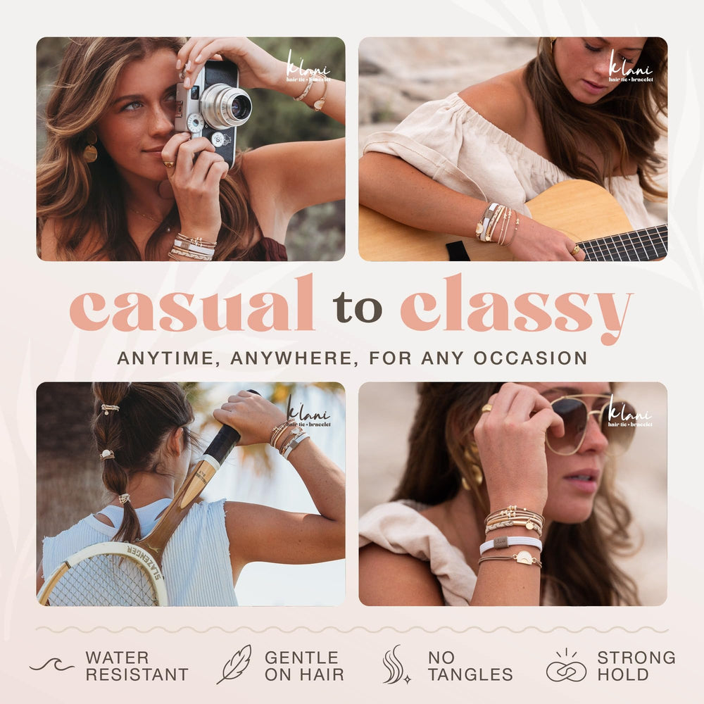 K'lani Rise stacked on wrist displaying layered fashion and versatile accessorizing benefit