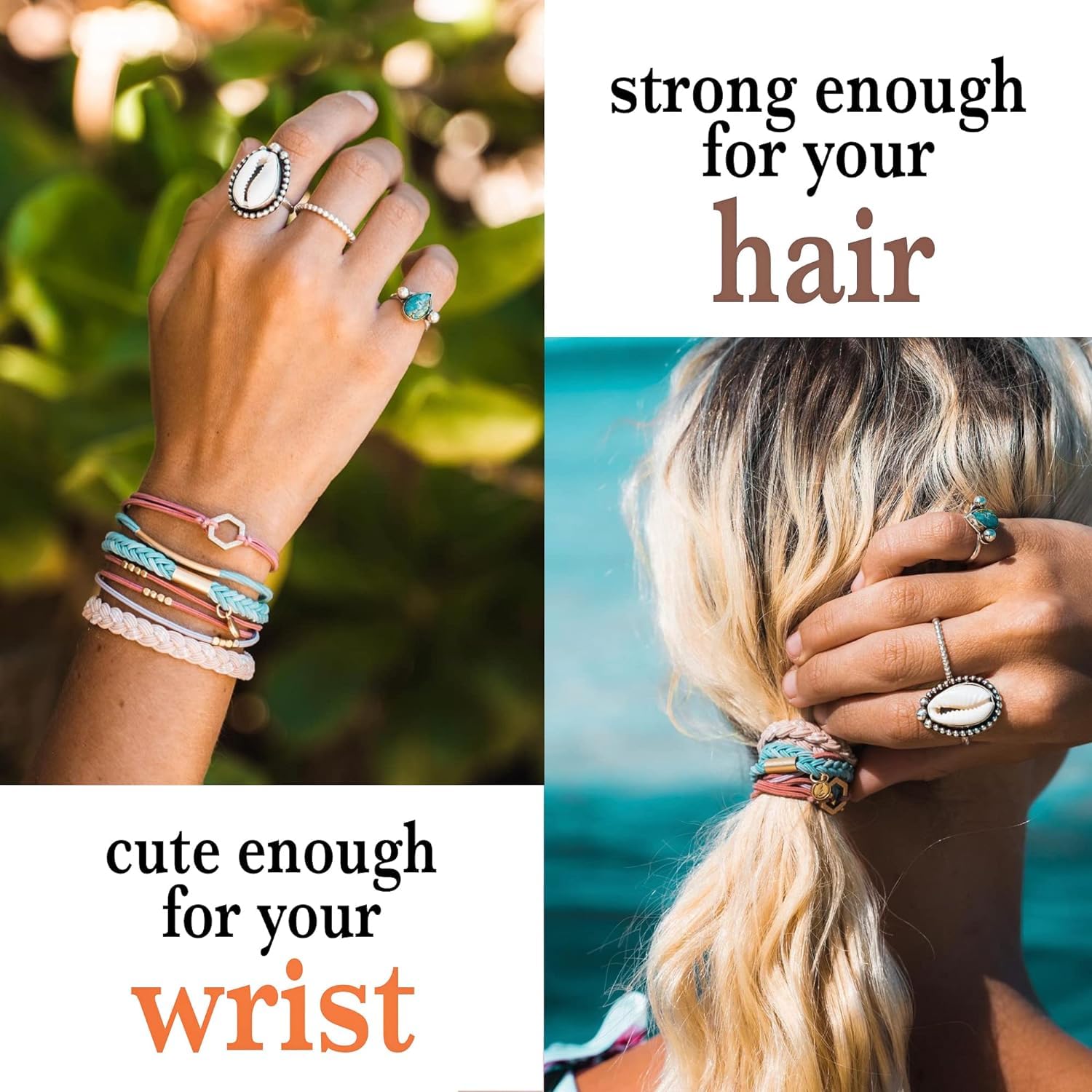 K'lani beside a wrist for scale demonstrating medium size and wearable comfort